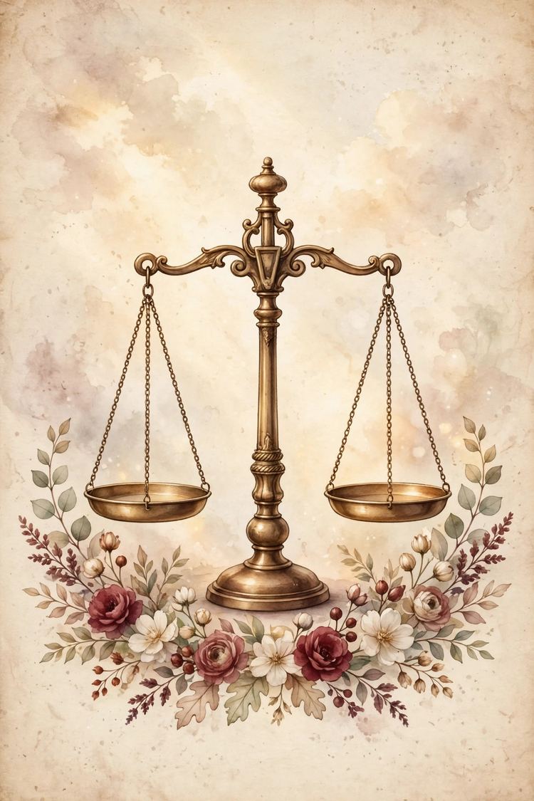Illustration of a balanced brass scale symbolizing that no Rice Purity Score is good or bad
